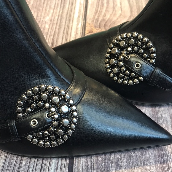 DIOR GANG LOW BLACK LAMBSKIN ANKLE HIGH LEATHER BOOT - Picture 12 of 14